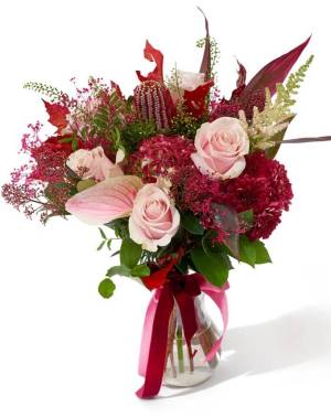 buchet_de_flori_exotic_trandafiri_hortensie_original