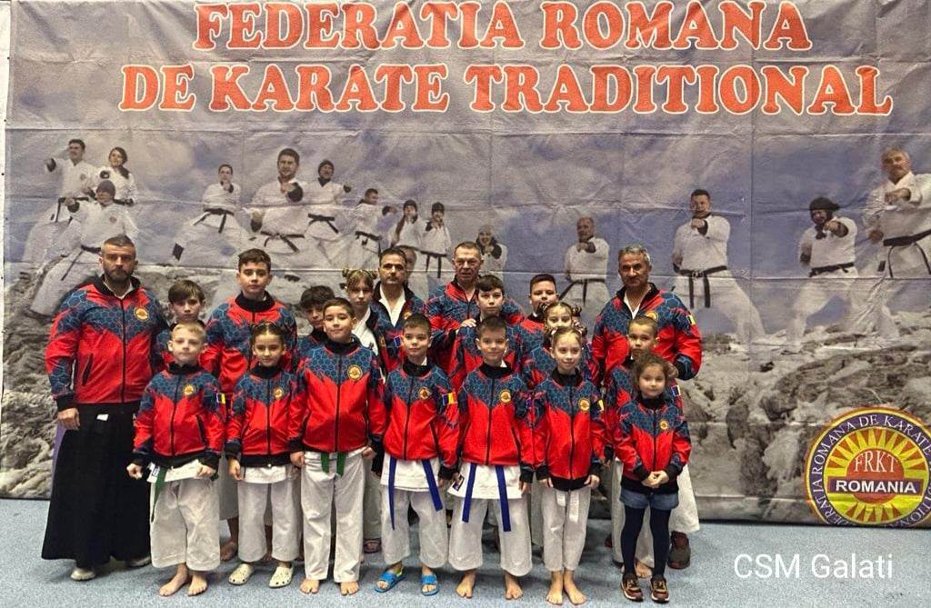 Cei mai mici karateka de la CSM Galaţi au impresionat la Campionatul Naţional