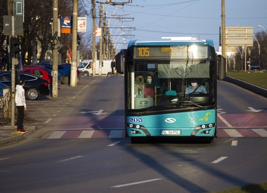 Transport public dat peste cap, în weekend, la Galaţi