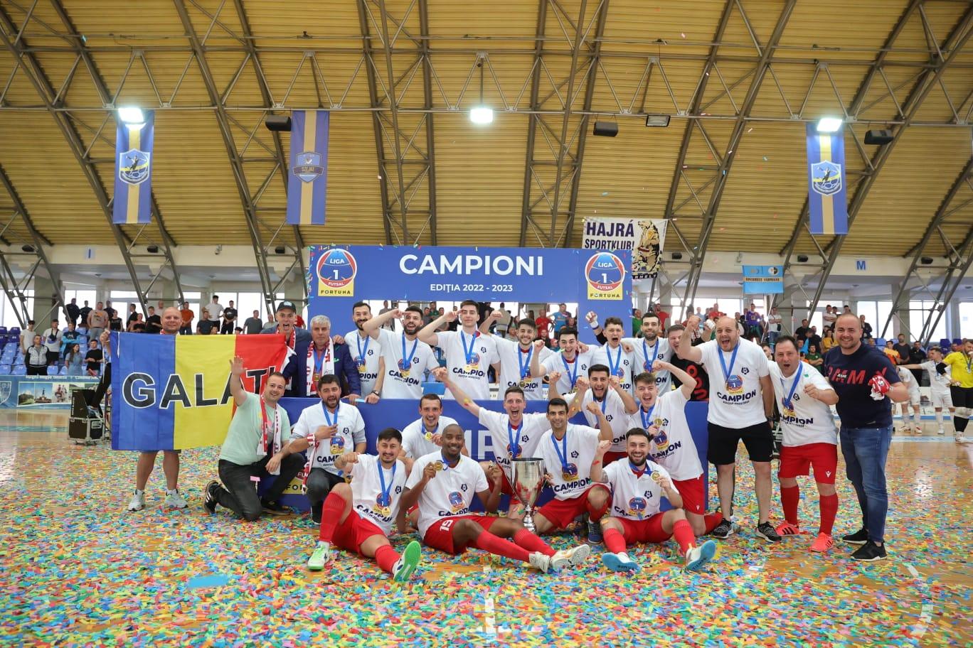 Galaţiul este capitala futsalului din România: United a cucerit cel de-al treilea titlu de campioană