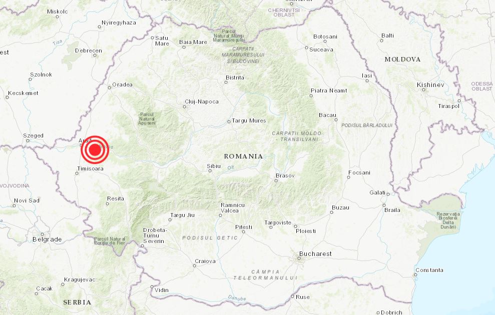 Cutremur de 5,3 grade, în această seară, în apropiere de Arad