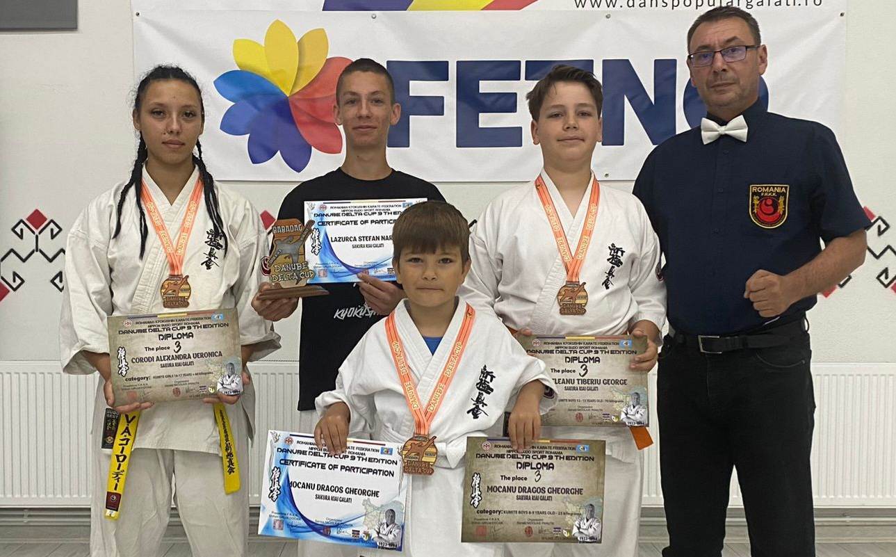 Trei medalii de bronz pentru sportivii de la Sakura Kiai, la „Danube Delta Cup Internaţional”