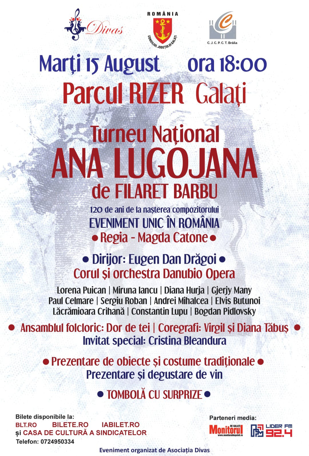 Tradiţie, vin şi operetă, în Parcul Rizer din Galaţi