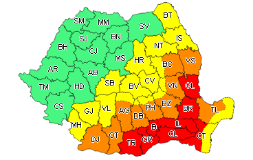 COD ROŞU de caniculă la Galaţi