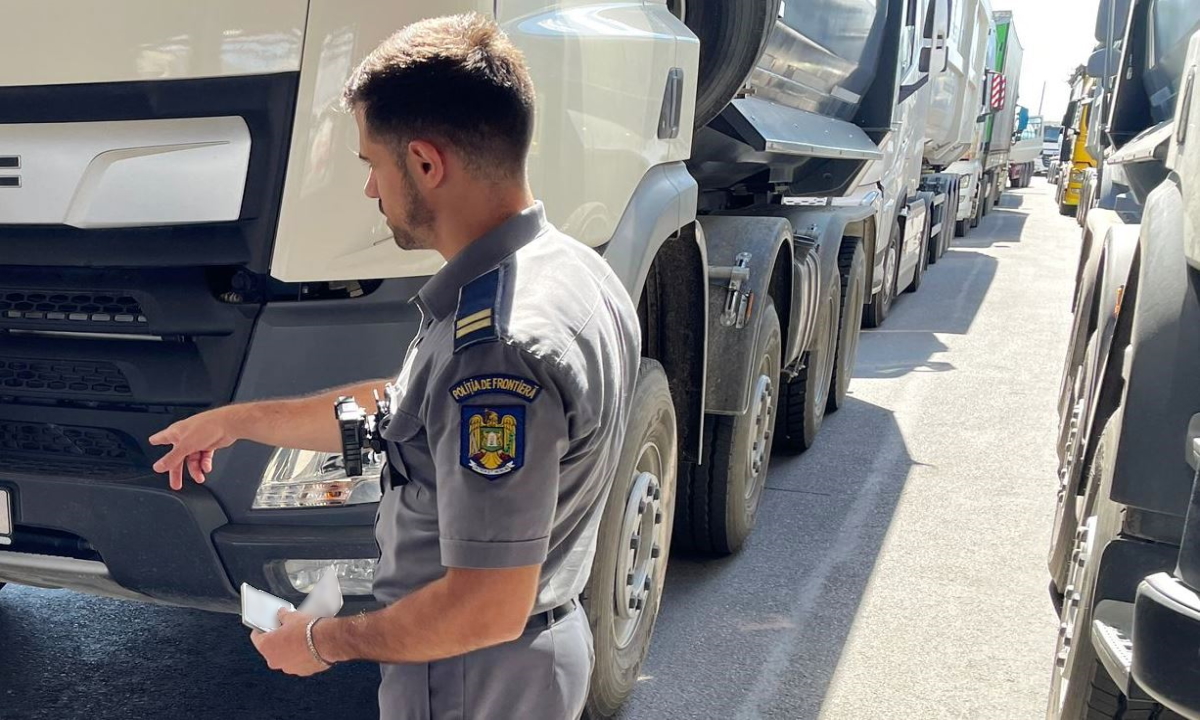 Şofer moldovean prins în ilegalitate la Oancea