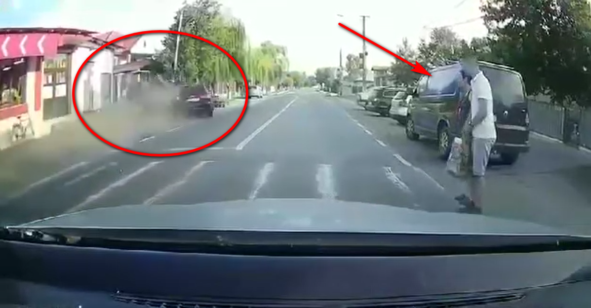 VIDEO: Accident la limita morţii în Galaţi (UPDATE)