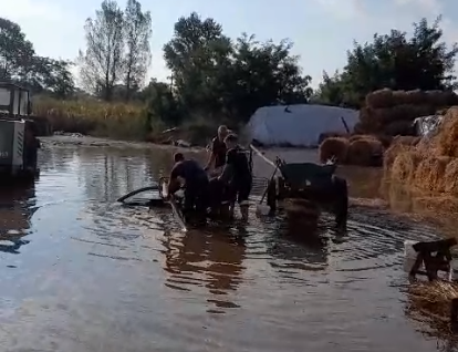 Prăpăd la Brăila după codurile portocaliu şi roşu de furtună (VIDEO)