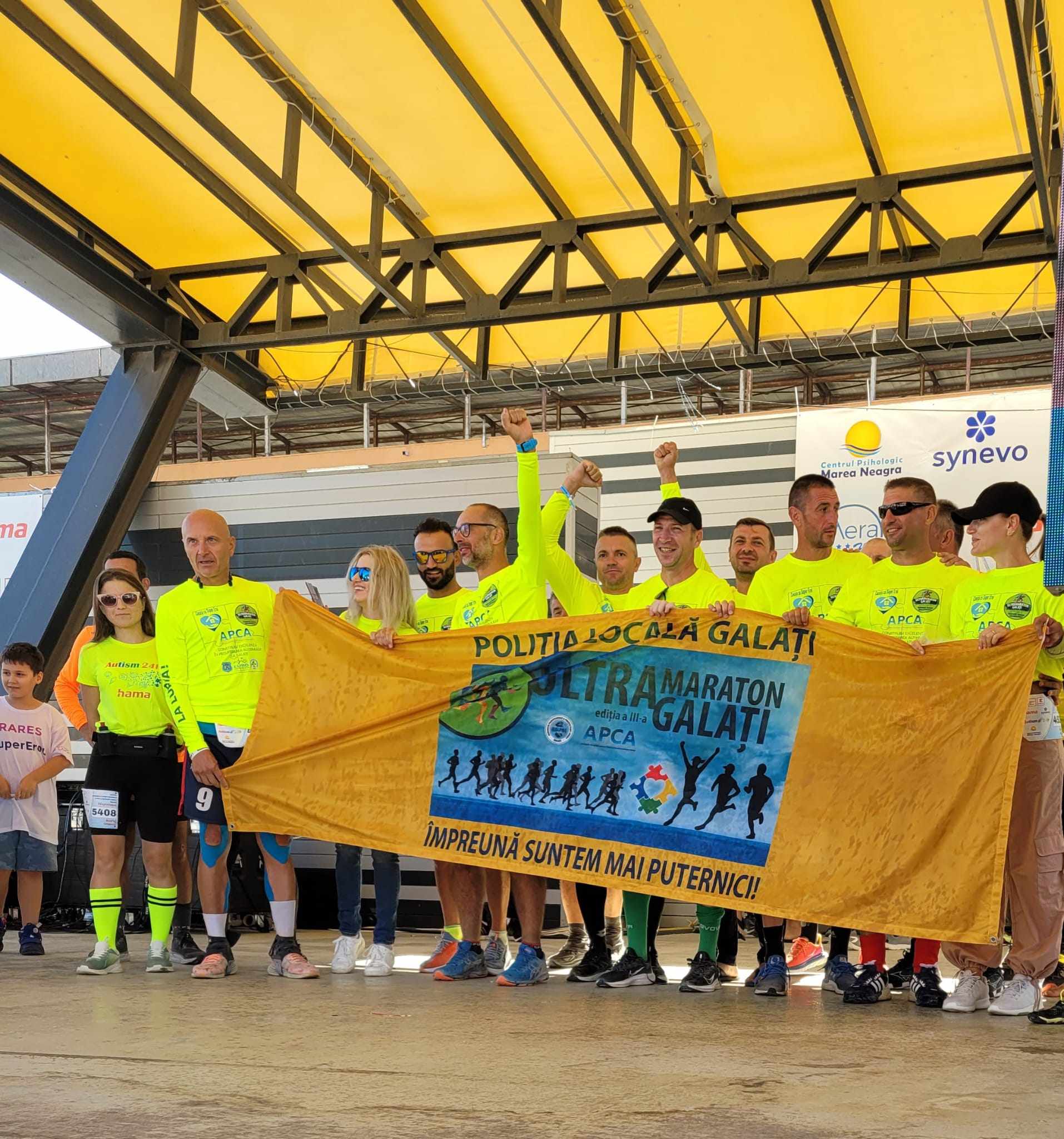 Poliţişti locali gălățeni, pe podium la ultramaraton “Autism 24h Marea Neagră”