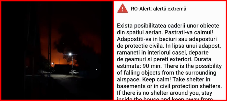 VIDEO: Noi bombardamente în Ucraina şi mesaje Ro-Alert emise în Galaţi