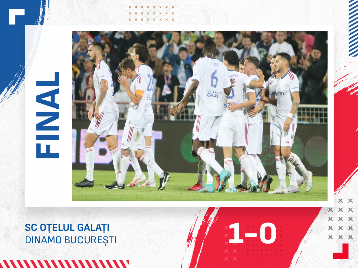 Oţelul învinge la limită pe Dinamo şi urcă pe loc de play-off