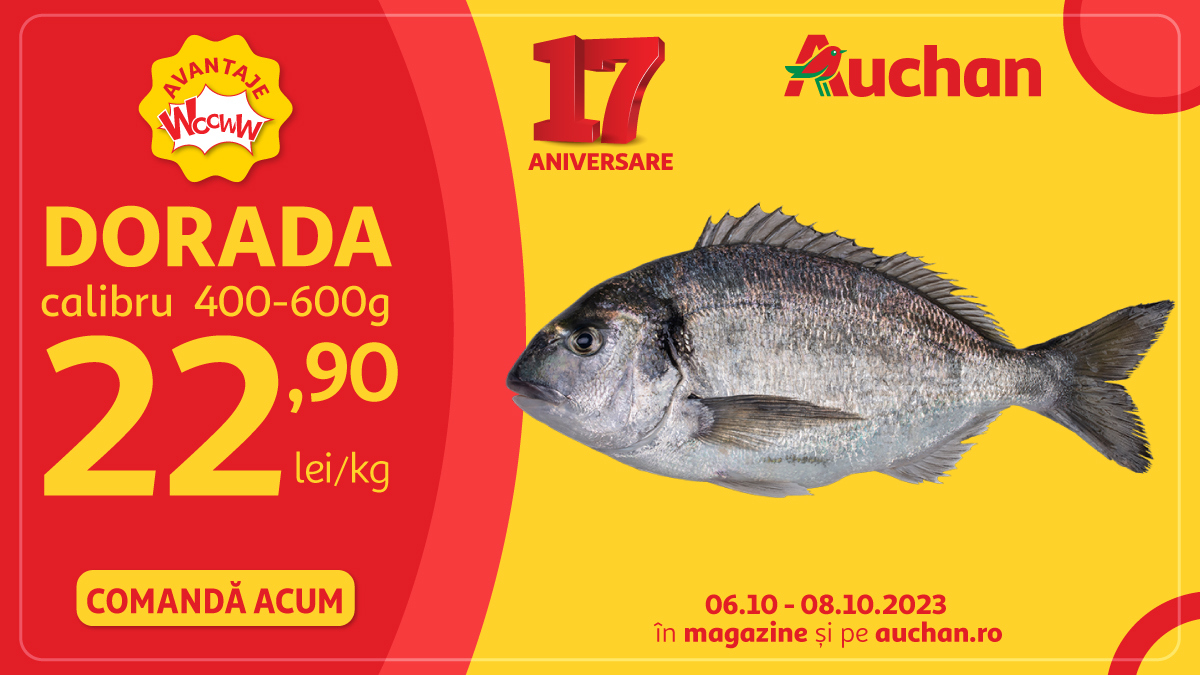 Super oferte la Auchan în acest weekend la cafea și doradă!