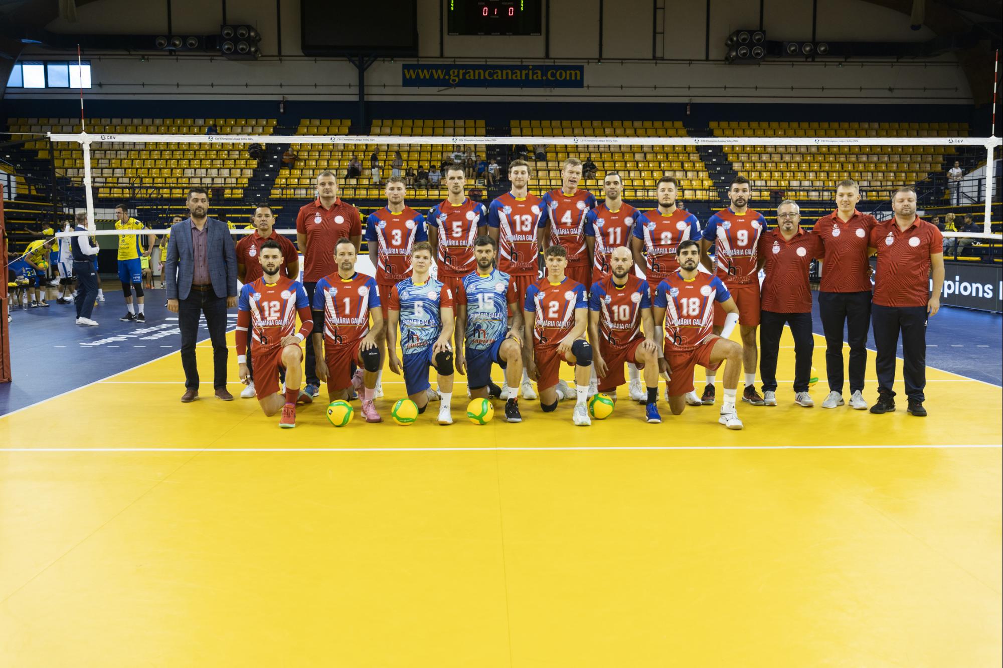 CSM Arcada Galaţi a pierdut la debutul în preliminariile CEV Champions League