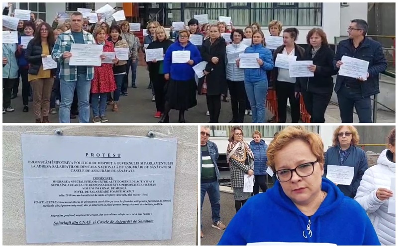 «Am ajuns la capătul puterilor!» Protest pe termen nelimitat al angajaţilor CJAS Galaţi