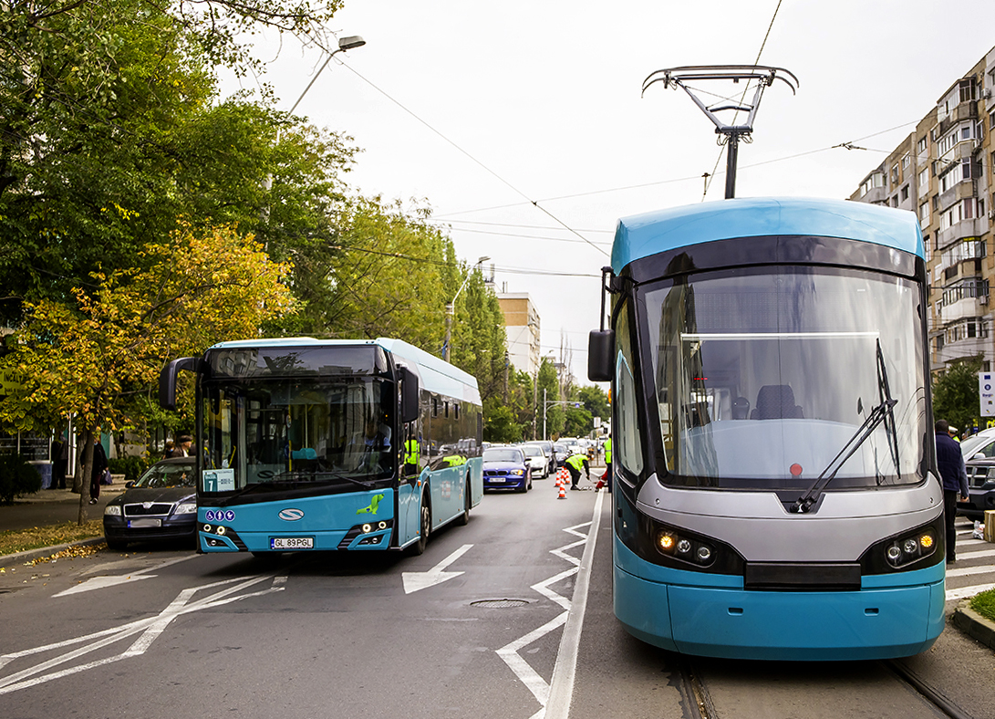 Galaţi: Traseele de tramvai asigurate cu autobuze