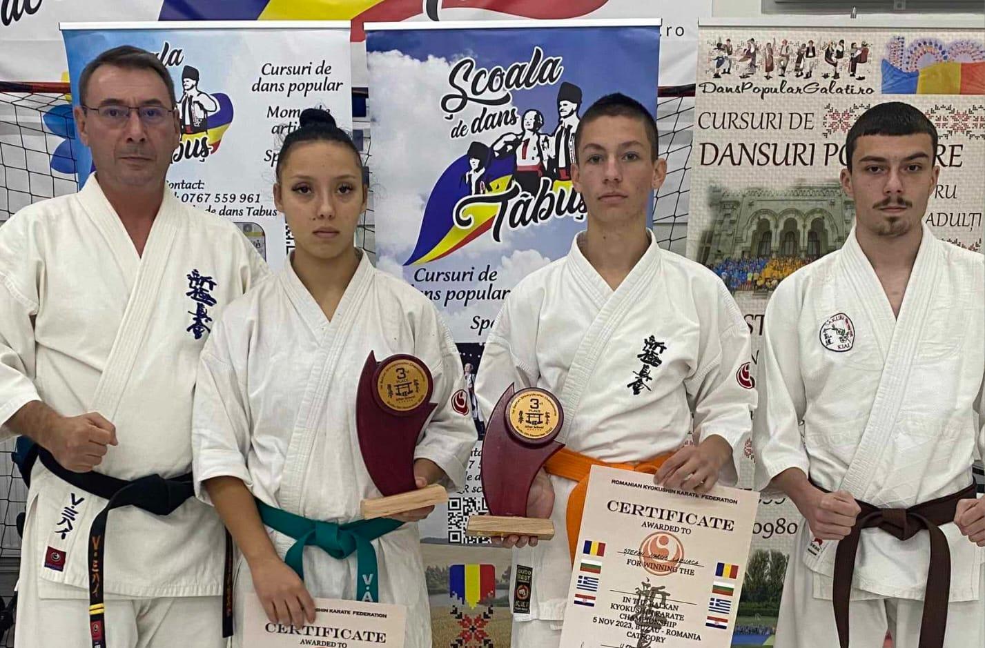 Gălăţenii de la Sakura Kiai au urcat pe podium la Campionatul Balcanic