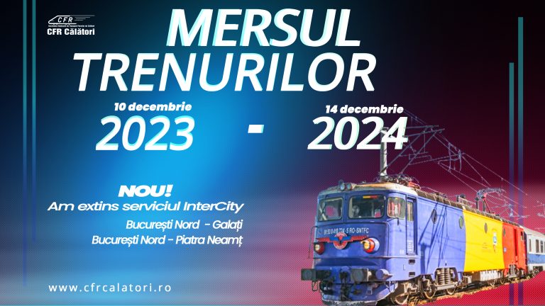 CFR Călători: Duminică intră în vigoare noul Mers al Trenurilor 2023-2024 - TABEL