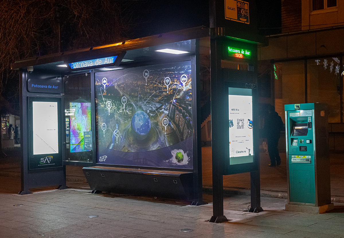 Galaţiul are, în premieră, o staţie smart de autobuz