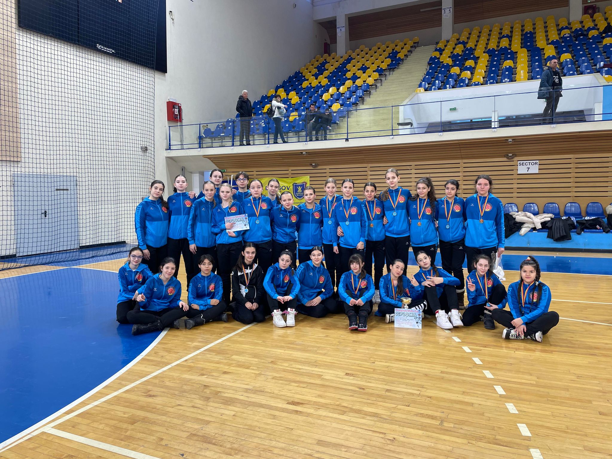 Junioarele 4 de la Viitorul Oţelul Galaţi au urcat pe podium la Braşov. Anastasia Meaună, MVP-ul Winter Cup