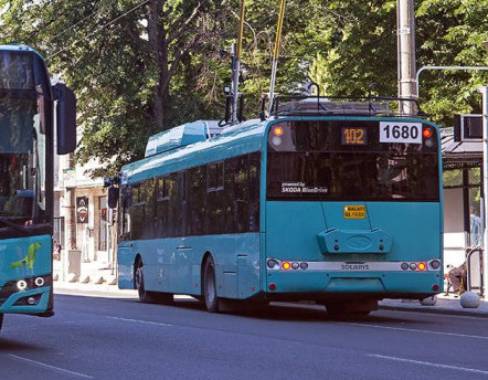 Traseul de troleibuz 102 asigurat cu autobuze în weekend