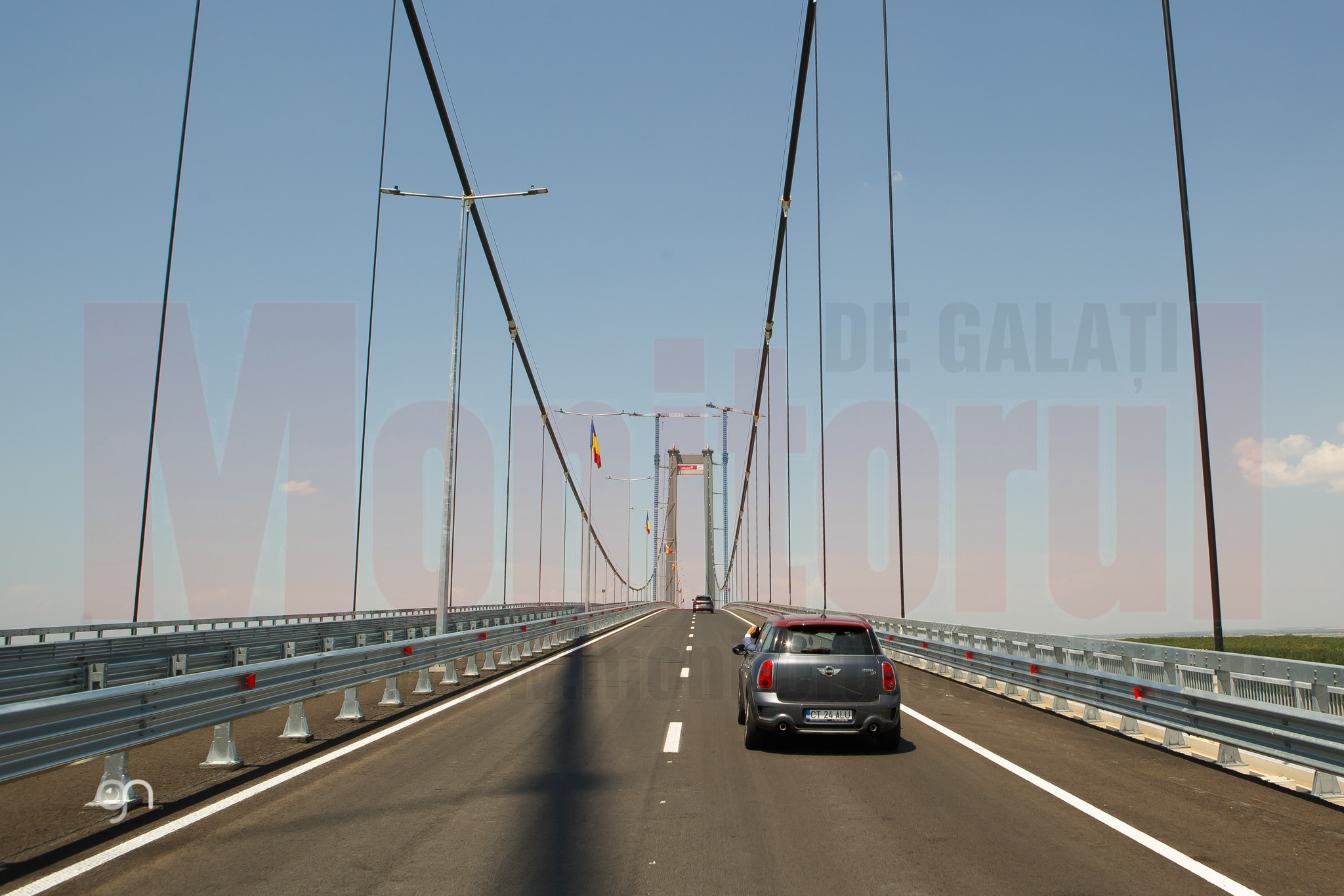 Podul Suspendat de la Brăila se zbate în chinurile finalizării lucrărilor