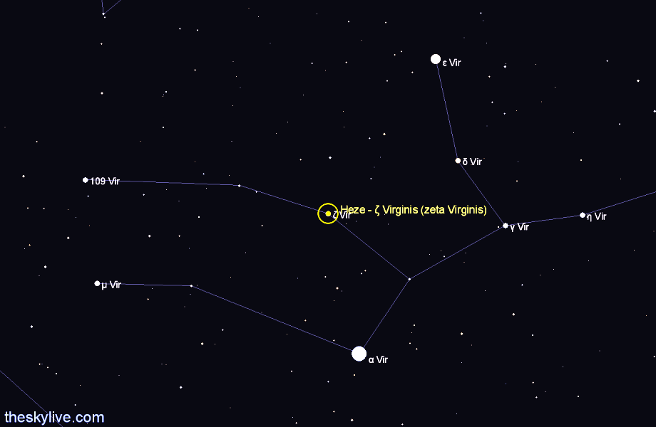 Astronomii gălăţeni au descoperit variabilitatea stelei Heze (Zeta Virginis)