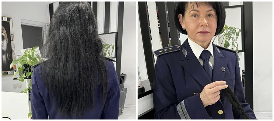 Maria, poliţista care donează păr pentru femeile cu cancer