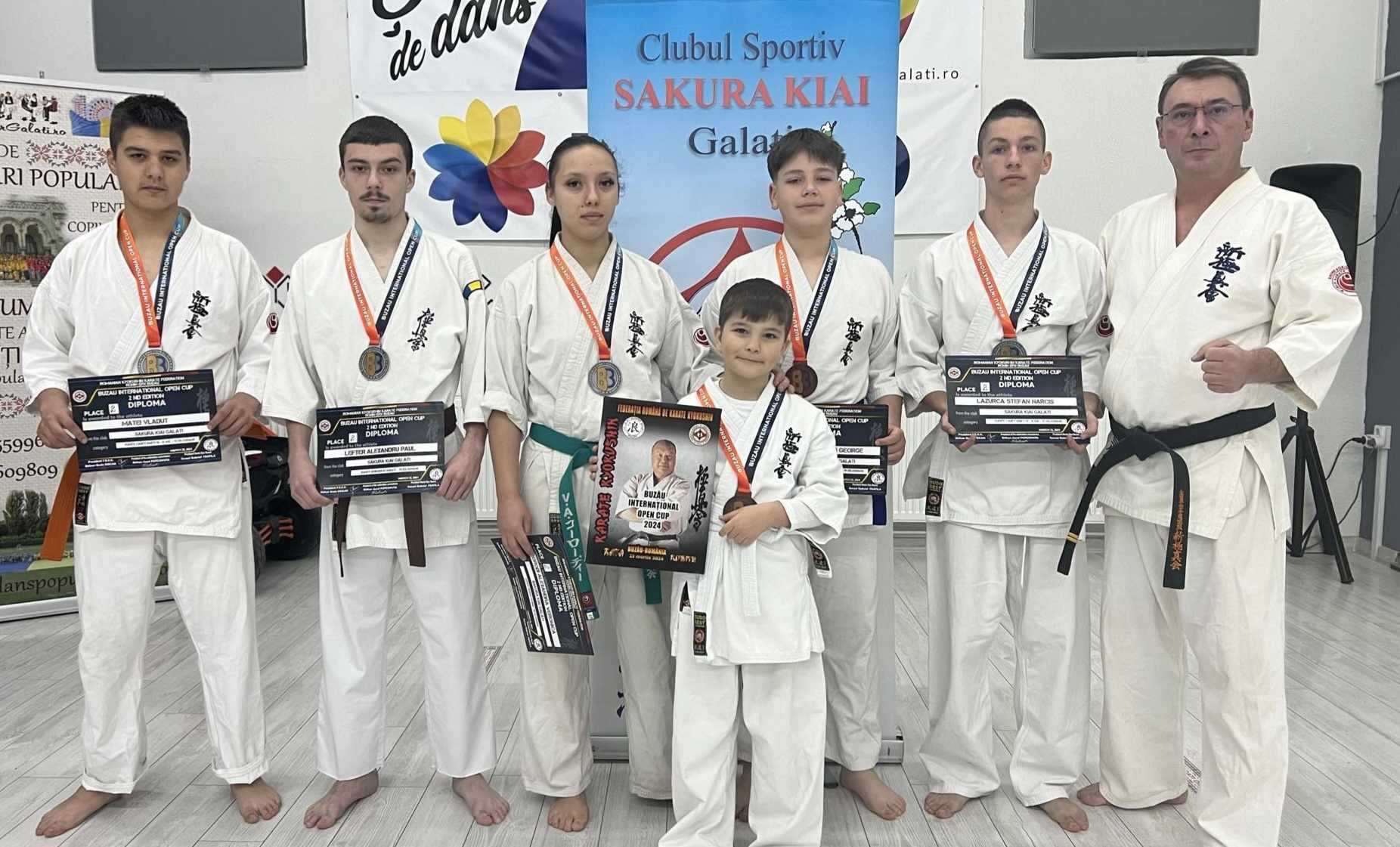 Karateka din judeţul Galaţi, pe podium la „Buzău Internaţional Open Cup 2024”