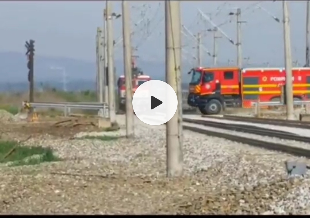 VIDEO: Tragedie evitată la secundă pe calea ferată