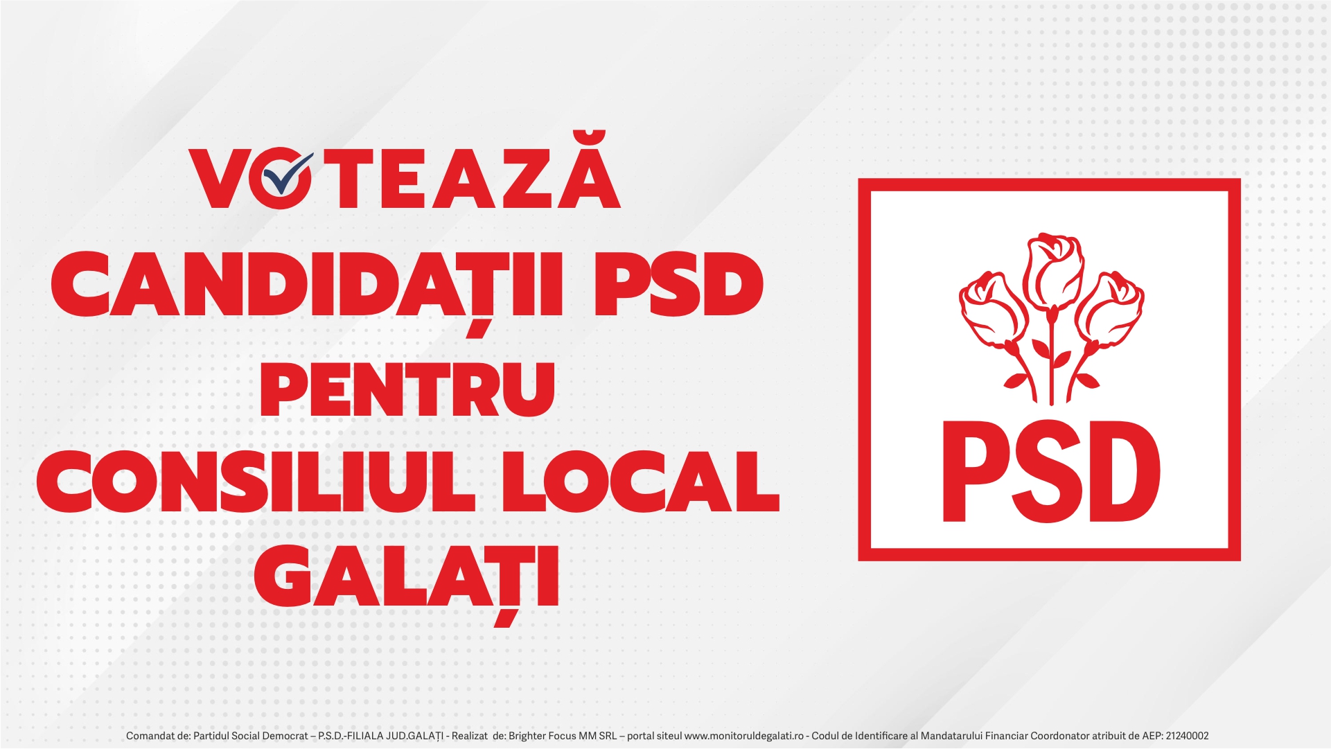 Votează candidații PSD pentru Consiliul Local Galați!