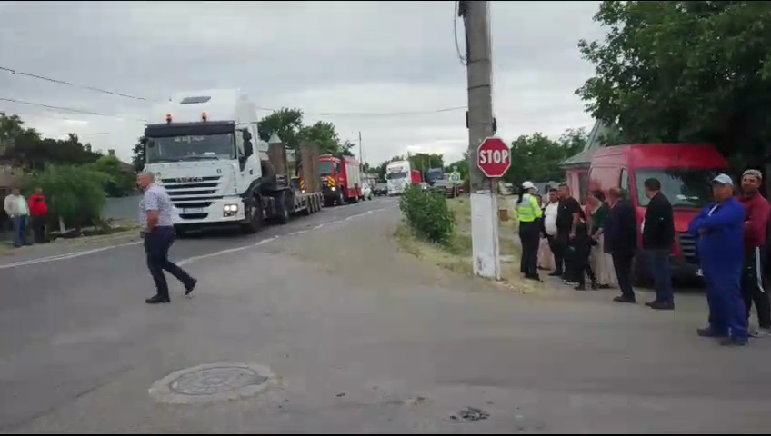Galați: Un nou accident la Piscu. DN25 blocat total (VIDEO)