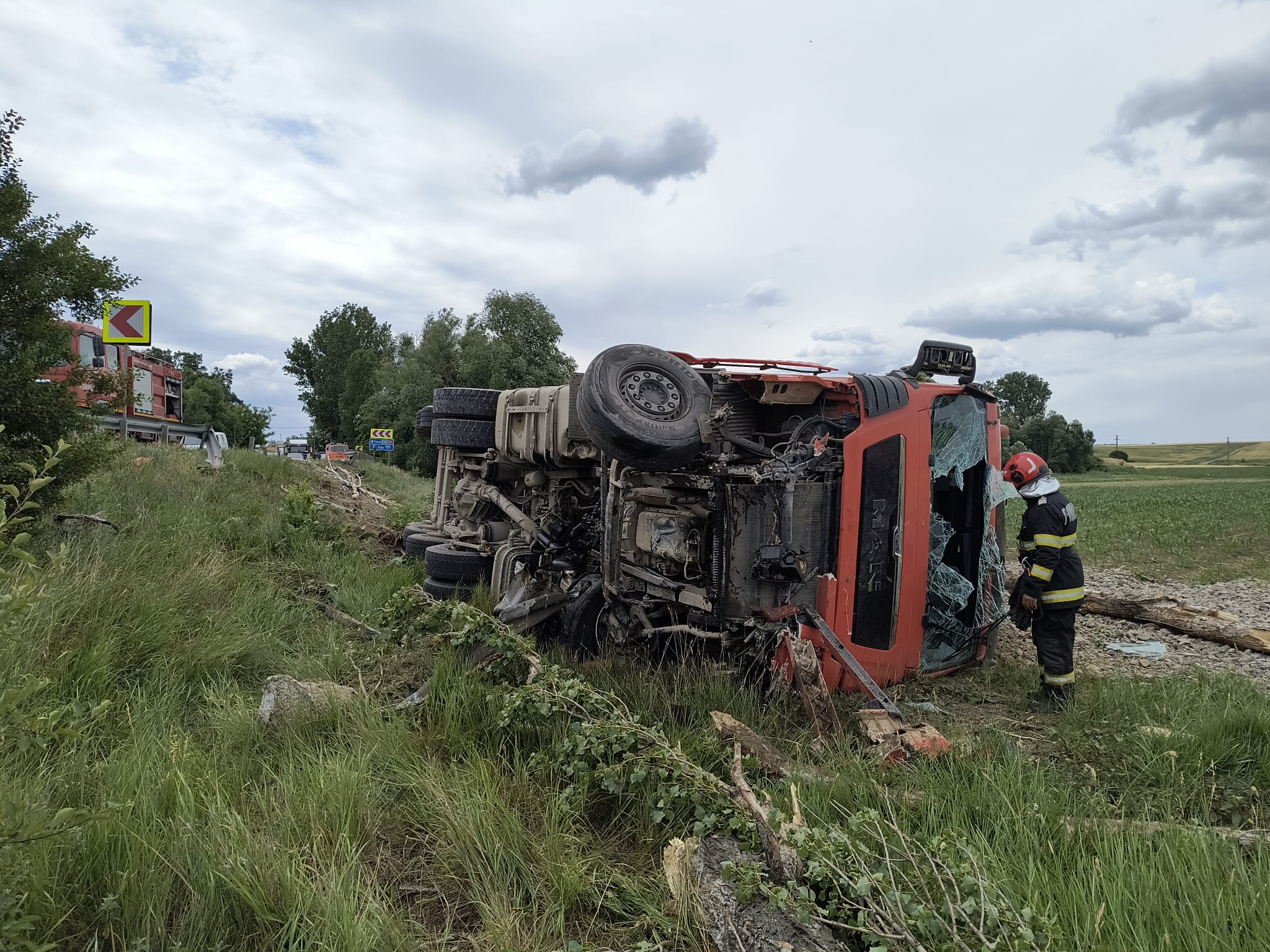 Galaţi: Accident la intrarea în Berheci (VIDEO)