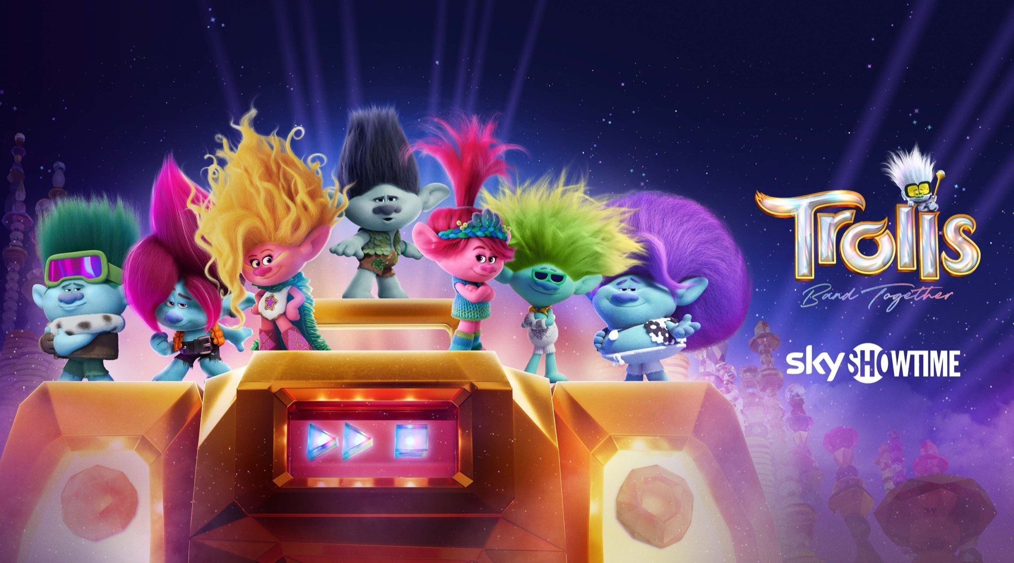 VIDEO: Animaţia Trolls Band Together, disponibilă pe SkyShowtime din iunie 2024