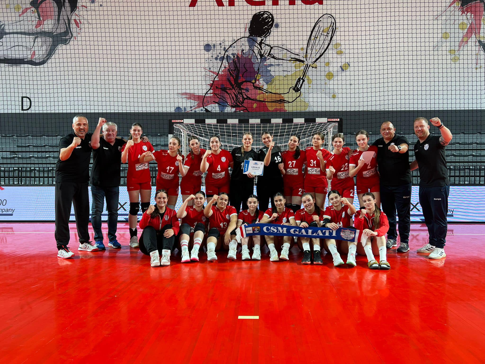 Junioarele 2 de la CSM Galaţi, locul 5, ACS Lucian Bute, locul 7, la final de sezon. CSŞ Galaţi, pe locul 5 la Speranţă