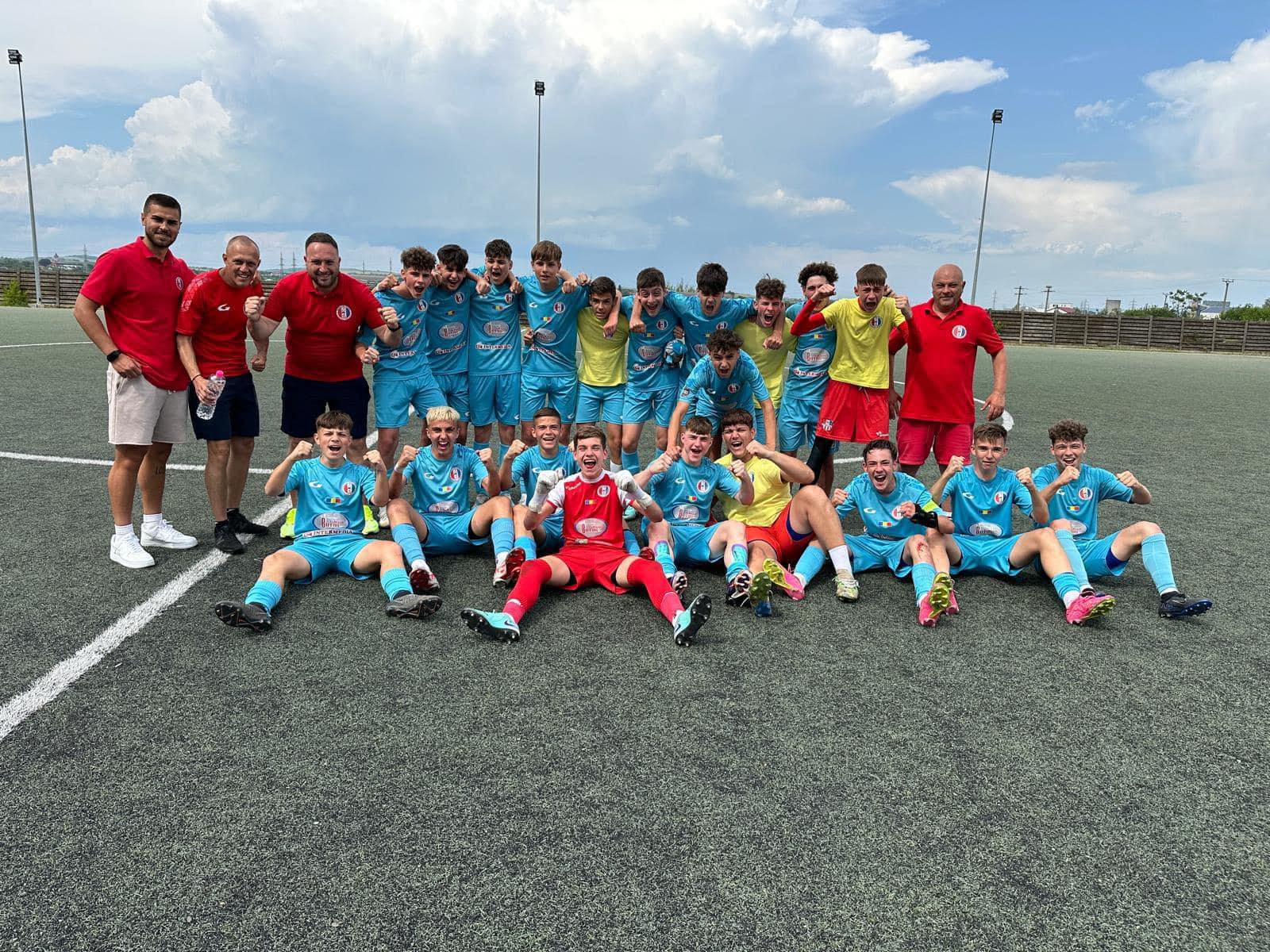 Juniorii Under 15 de la Şcoala de Fotbal Oţelul, la un pas de finală