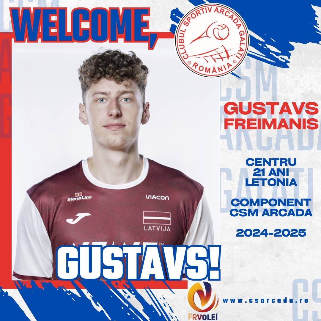 CSM Arcada l-a transferat pe letonul Gustavs Freimanis