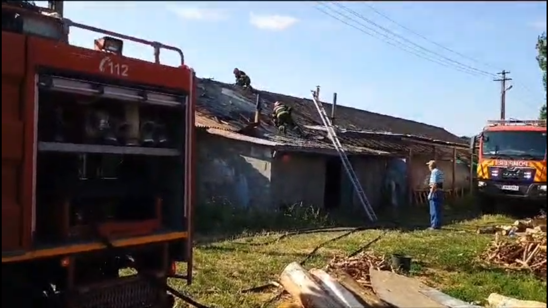 VIDEO: Incendiu în comuna Gohor, Gară Berheci (UPDATE)