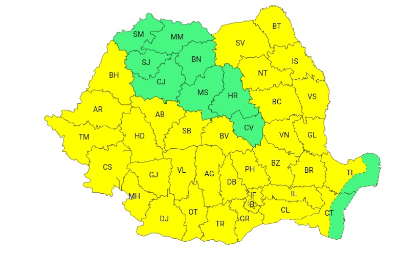 COD GALBEN de caniculă la Galați