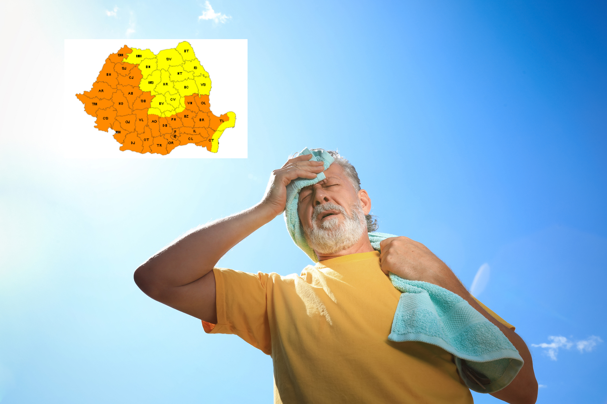 Schimbăm culoarea! De la galben, Galaţiul intră sub COD PORTOCALIU de caniculă