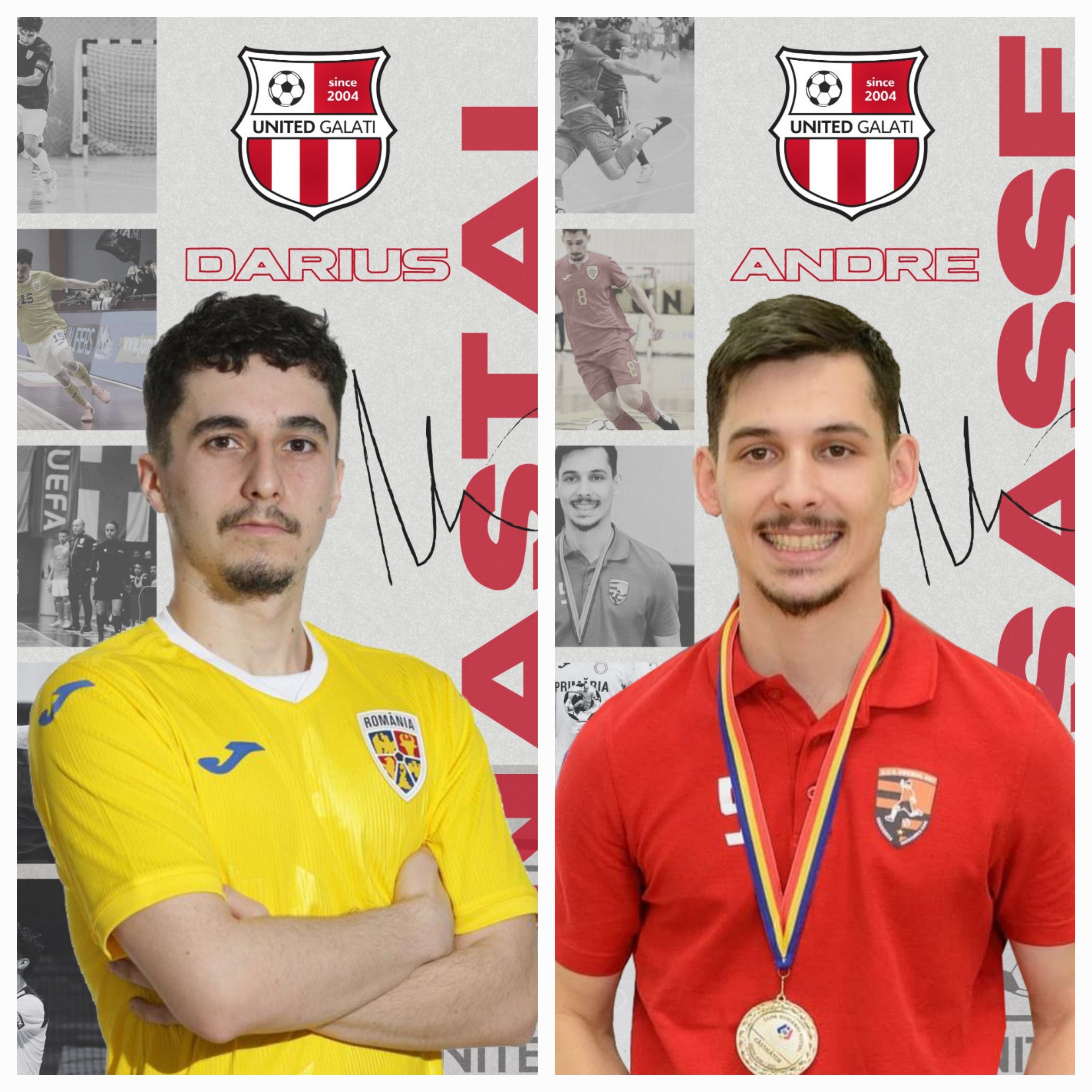 Darius Nastai şi Andre Luis Sasse vor îmbrăca tricoul United