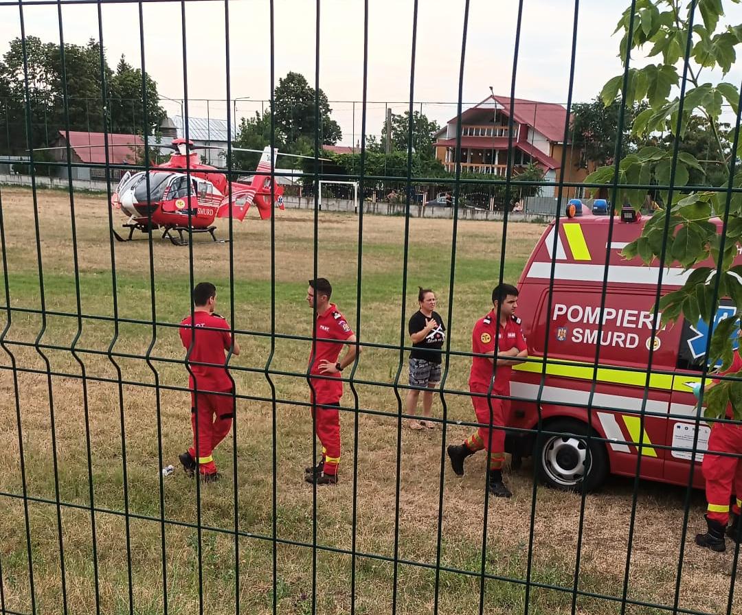 Accident grav la Tălpigi. Copil de 8 ani lovit de maşină