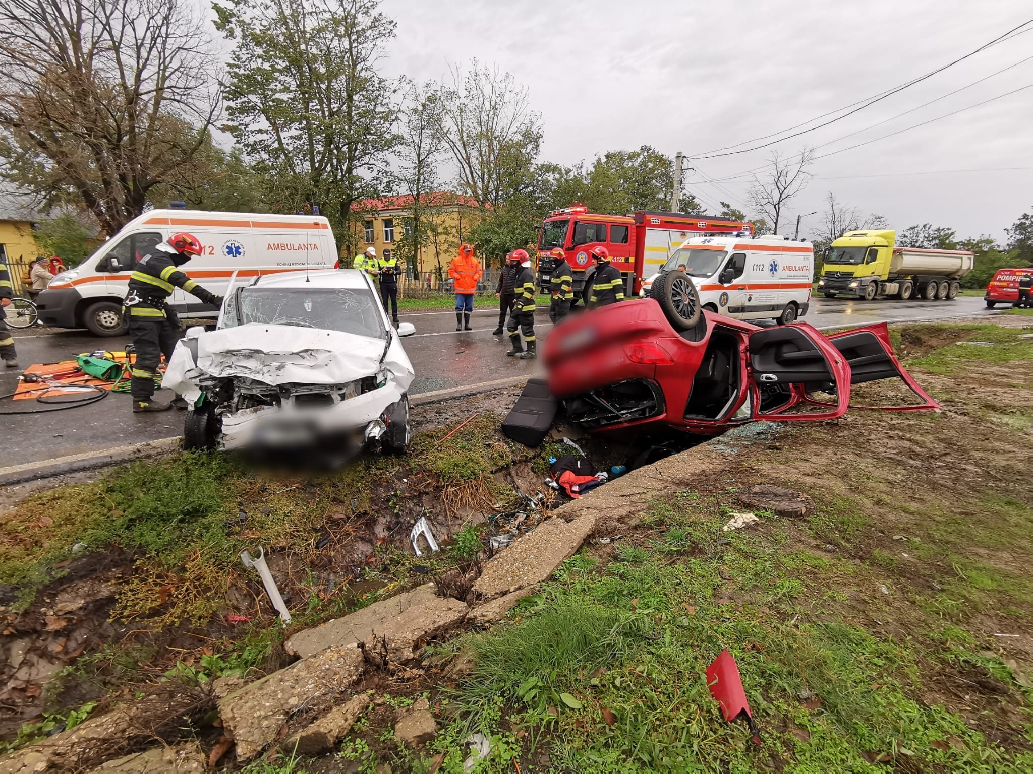 Grav accident cu victime la Independenţa (UPDATE)
