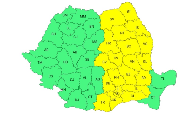 De mâine se întorc ploile la Galați
