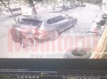 Galaţi: A furat cauciucuri din vulcanizare (VIDEO)