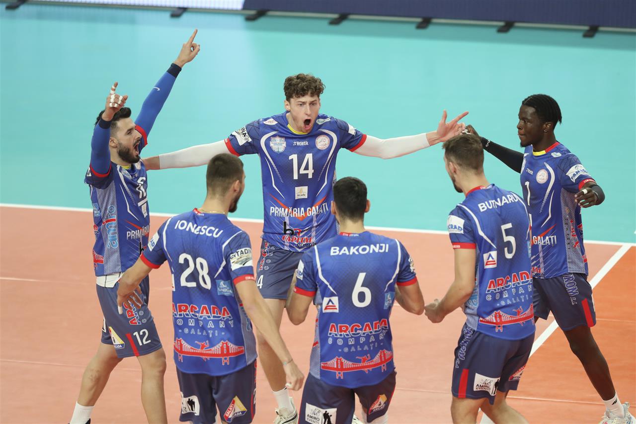 CSM Arcada părăseşte onorabil CEV Cup şi se concentrează pe campionat