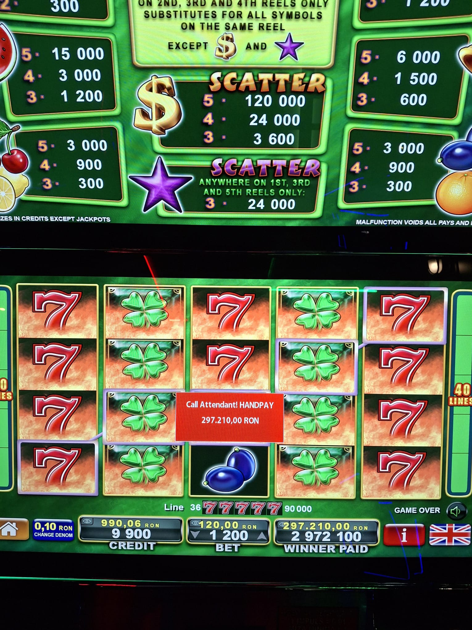 Un gălăţean a dat lovitura la slot machine: câştig record de 297.210 lei!