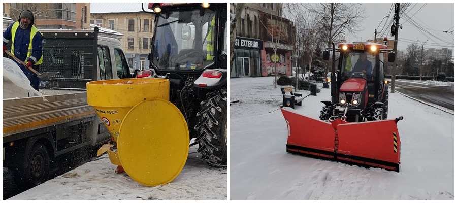 FOTO: Deszăpezire în forţă în Galaţi