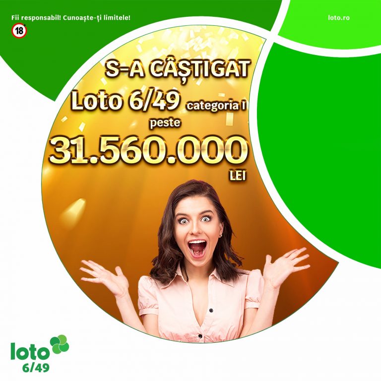 S-a câştigat marele premiu la Loto 6/49, în valoare de 6.34 milioane de euro