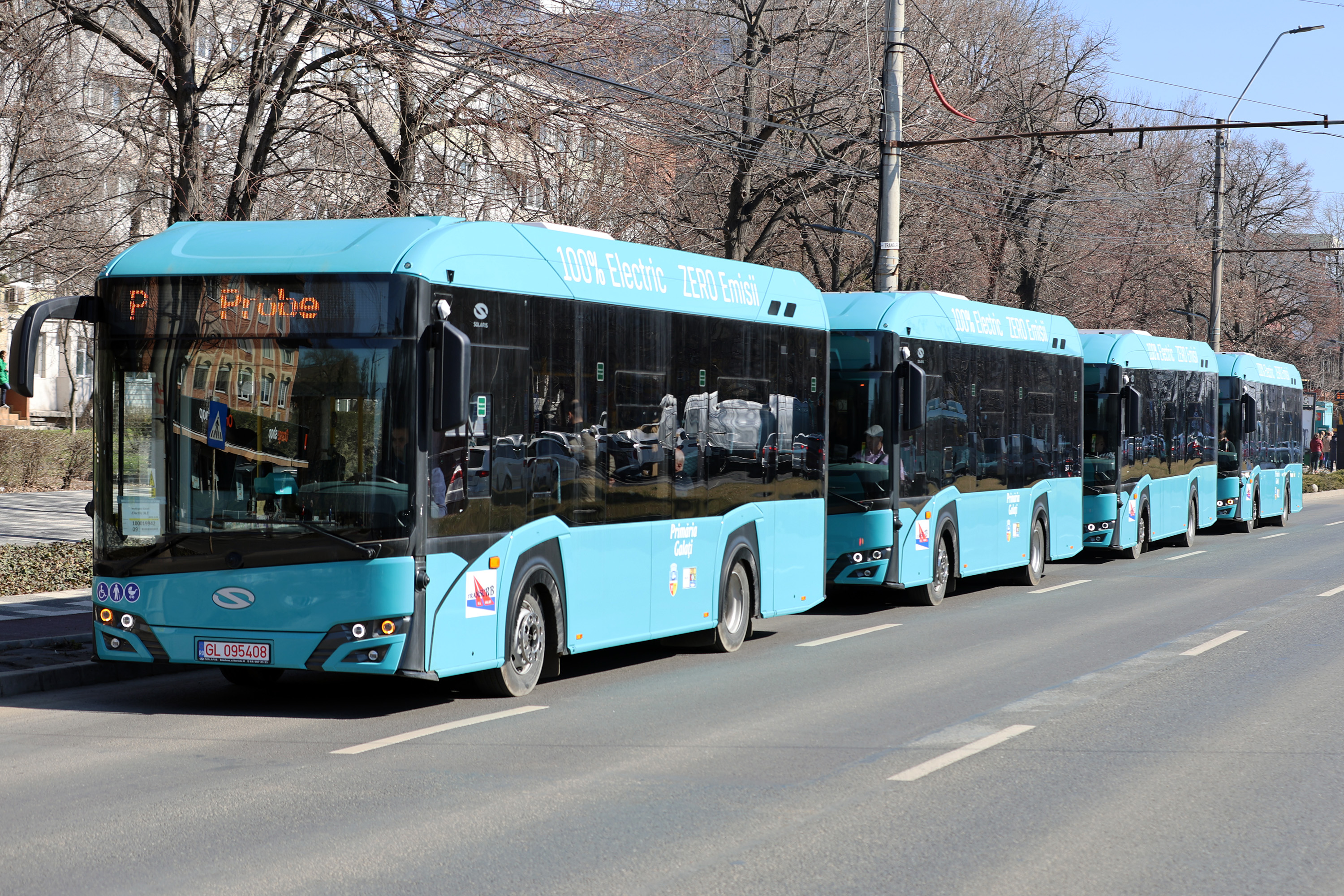 Premieră, la Galaţi, de 1 aprilie: Primele autobuze electrice intră în circulaţie!