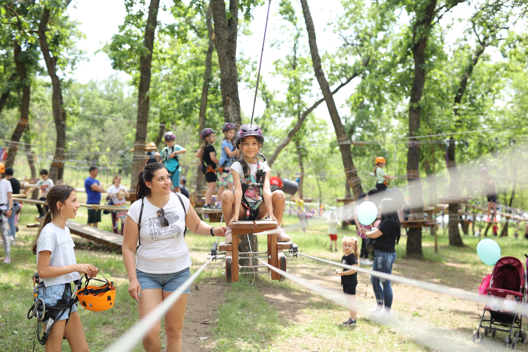 S-a redeschis Parcul de Aventură din Pădurea Gârboavele