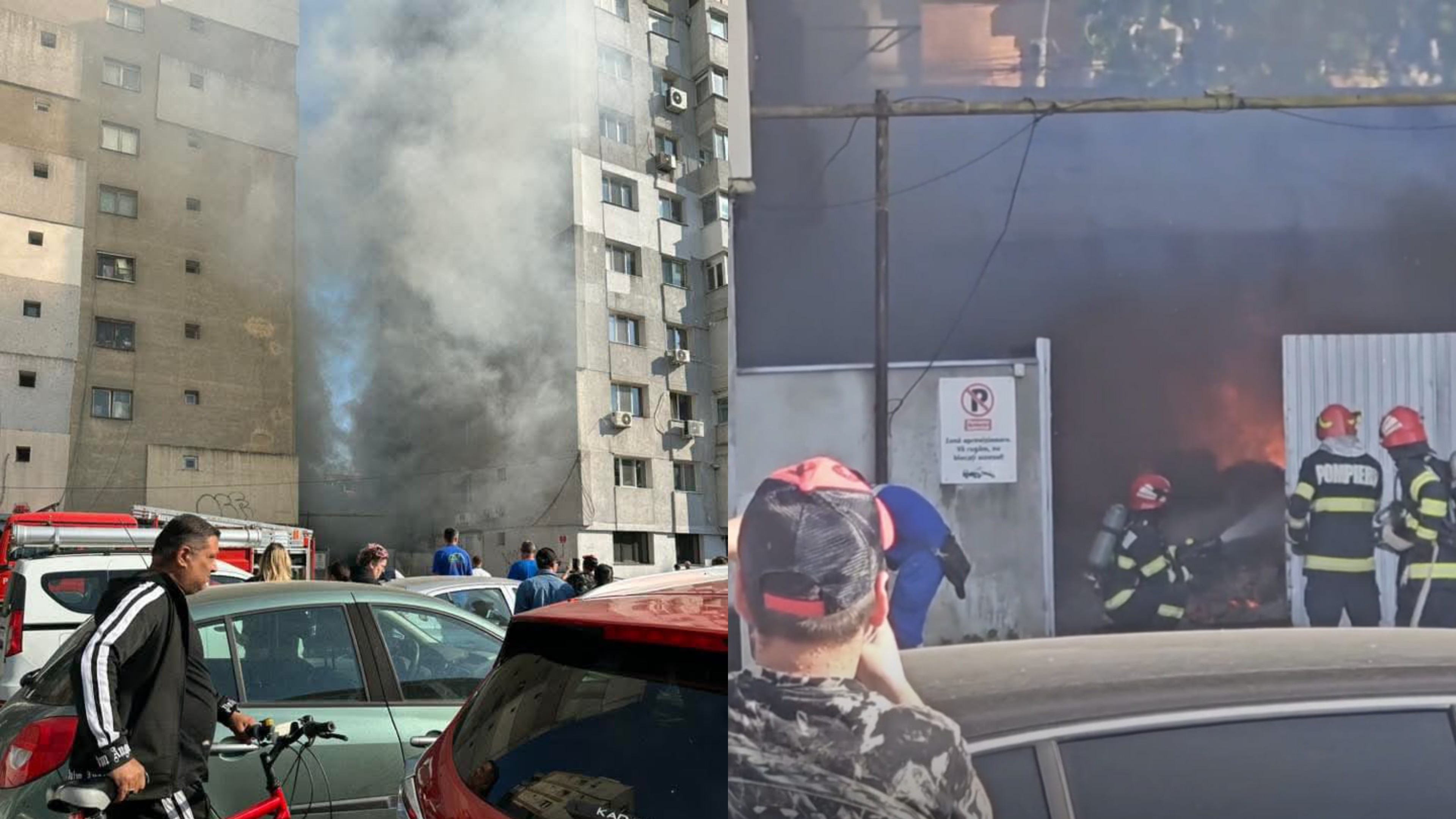 Galați: Incendiu în Micro 18, la depozitul Profi - FOTO + UPDATE
